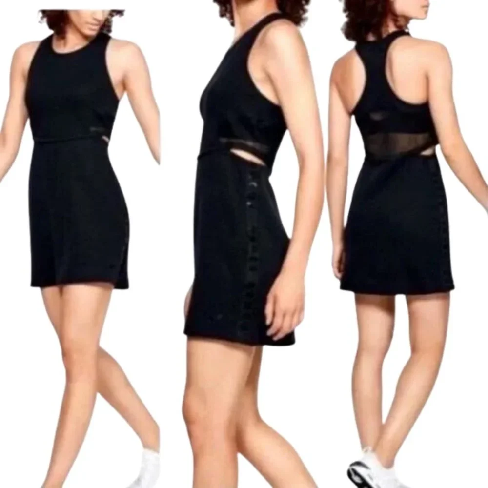 UNDER ARMOUR | Move Light Black Athletic Neoprene Cutout Dress | Size XS - Picture 3 of 5